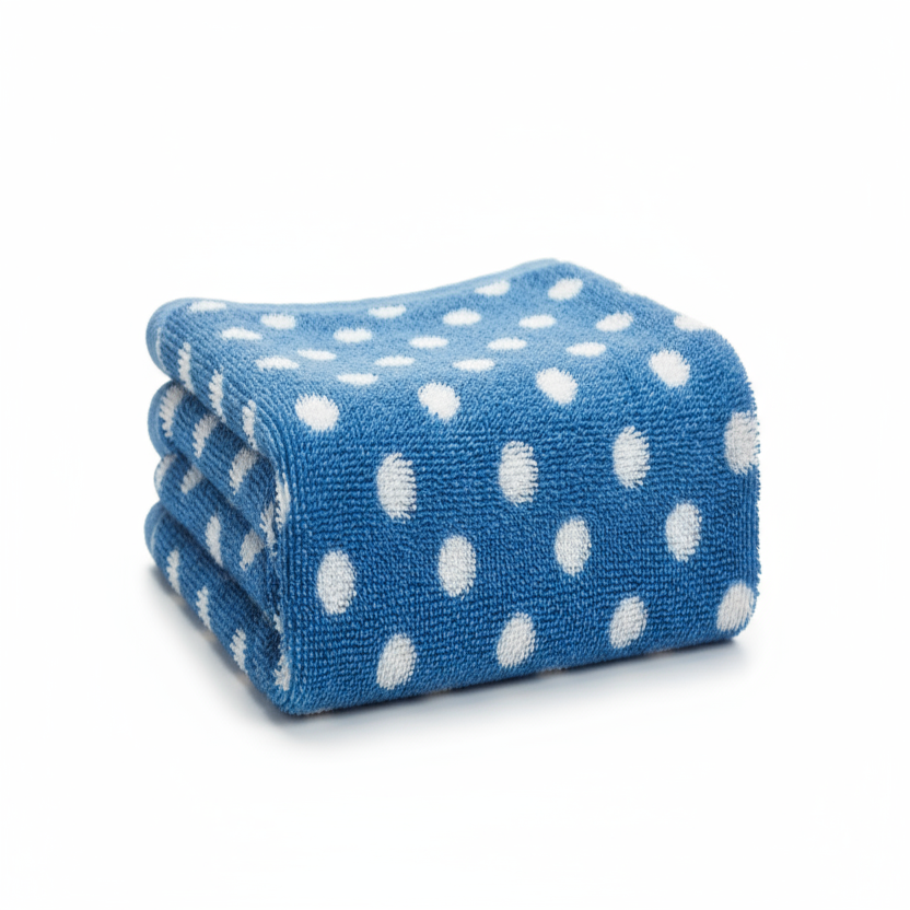 make a dost towel snopshot in blue